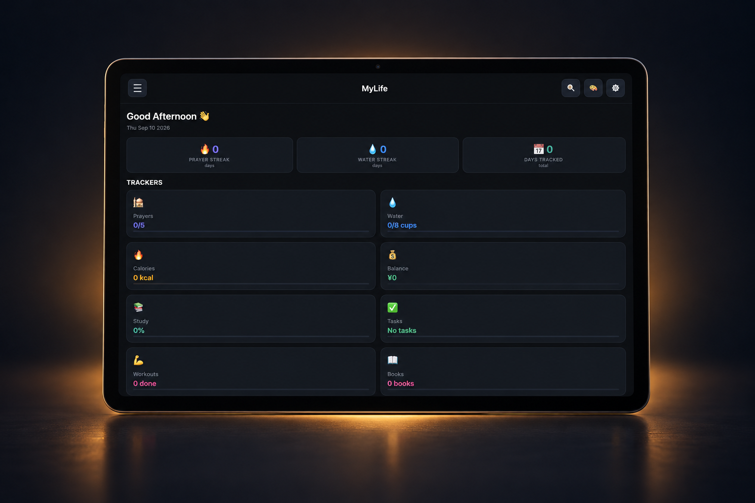 Mylife interface